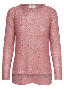 Only, Damen Pullover 'SEQUINS', Rosé