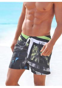 Buffalo, Herren Badeshorts, Mischfarben / Schwarz / Wei&szlig;