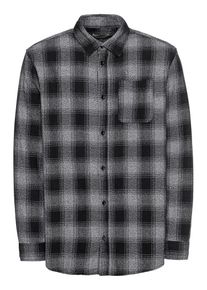 Jack & Jones JACK & JONES, Herren Hemd, Grau / Schwarz
