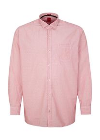 s.Oliver RED LABEL, Herren Regular: Hemd mit Strukturmuster, Pastellrot