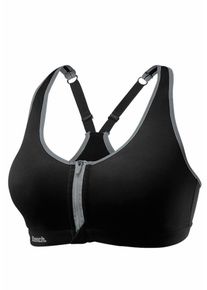 Bench, Damen Sport-BH, Grau / Schwarz