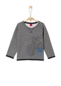 s.Oliver Junior, Sweatshirt, Himmelblau / Dunkelgrau / Schwarz
