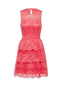 Laona, Damen Kleid mit Spitze, Koralle
