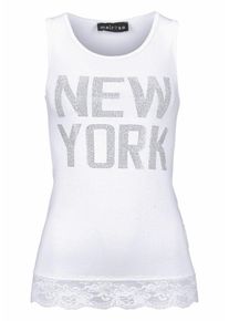 Melrose, Damen Tanktop, Wei&szlig;