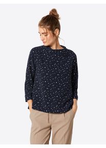 Opus, Damen Bluse 'Finetta', Nachtblau / Hellblau / Weiß