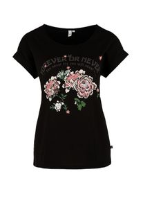 Q/S Designed By, Damen Shirt, Mischfarben / Schwarz