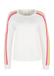 Q/S Designed By, Damen Pullover, Gelb / Pink / Hellpink / Weiß