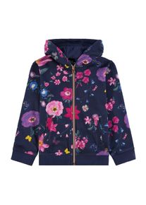 Tom Tailor, Mädchen Sweatjacke, Nachtblau / Mischfarben