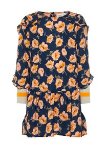name it, Mädchen Kleid, Marine / Orange / Pastellorange