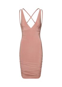 Missguided, Damen Kleid 'SLINKY BACK RUCHED SIDE BODYCON', Rosa