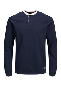 Jack & Jones JACK & JONES, Herren T-Shirt, Nachtblau / Weiß