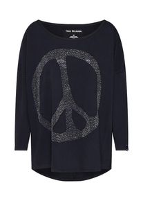 True Religion, Damen Shirt 'LS PEACE', Schwarz