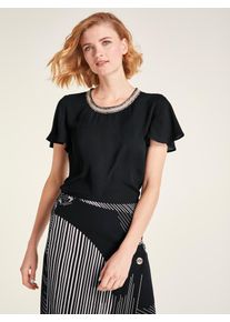 Heine, Damen Bluse, Schwarz