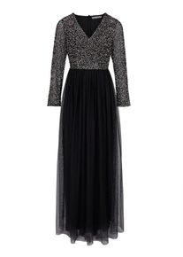 Heine, Damen Abendkleid, Schwarz / Silber