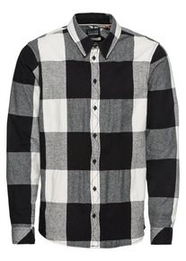 Blend, Herren Hemd, Schwarz / Weiß