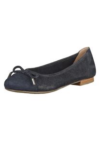 Caprice, Damen Ballerinas, Nachtblau / Hellbraun