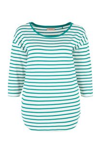 TRIANGLE, Damen Shirt, Petrol / Wei&szlig;