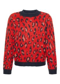 name it, M&auml;dchen Pullover, Dunkelblau / Hellrot