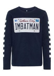 name it, T-Shirt 'Batman', Blau / Nachtblau / Hellgrau / Merlot