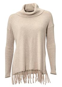 Heine, Damen Rollkragenpullover, Sand