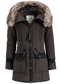 Khujo, Damen Parka 'RETRO BUGS2', Schwarz