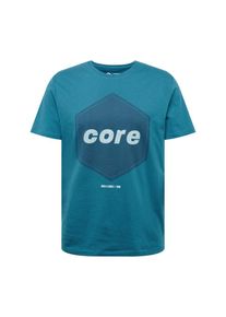 Jack & Jones JACK & JONES, Herren Shirt 'DUSTIN', Aqua / Weiß