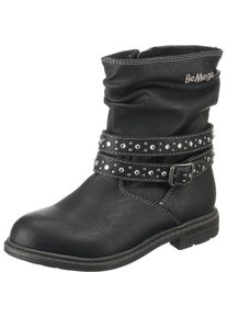 BE MEGA, M&auml;dchen Winterstiefel 'TEX', Schwarz / Wei&szlig;
