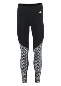 OCEAN SPORTSWEAR, Damen Leggings, Grau / Schwarz