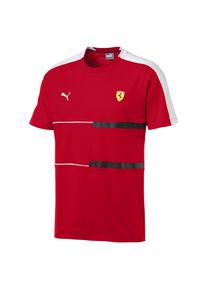 Puma, Herren T-Shirt 'Ferrari T7', Gelb / Rot / Wei&szlig;