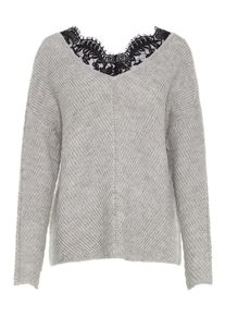 V&eacute;ro Moda VERO MODA, Damen Pullover, Grau / Schwarz