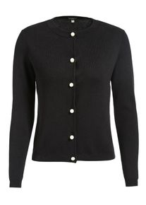 Apart, Damen Cardigan mit Perlmutt-Kn&ouml;pfen, Schwarz