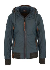 Naketano, Damen Jacke 'Echte Lutschkultur', Rauchblau / Braun / Braunmeliert