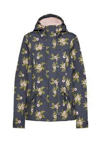 Blutsgeschwister, Damen Jacke 'wild weather petite', Anthrazit / Grün / Rosa