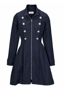 Heine, Damen Kurzmantel mit Zwei-Wege-Reißverschluss, Dunkelblau