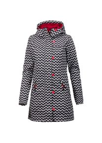 Blutsgeschwister, Damen Mantel, Rot / Schwarz / Wei&szlig;