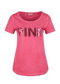 TRIANGLE, Damen Dye-Shirt, Pinkmeliert