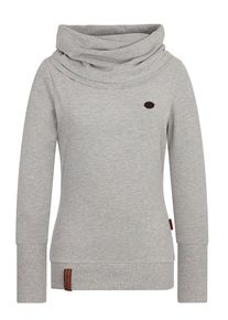 Naketano, Damen Sweatshirt 'Kurzer Schniedelwutz', Graumeliert