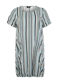 ZIZZI, Damen Kleid 'MAMY', Grün / Weiß