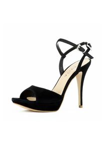 Evita, Damen Sandalette, Schwarz