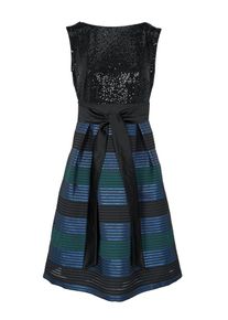 Heine, Damen Cocktailkleid, Blau / Schwarz
