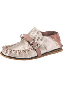 A.S.98, Damen Ballerinas, Altrosa / Naturweiß