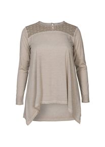 ZIZZI, Damen Langarmshirt, Beige