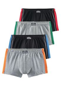 Le Jogger, Herren Boxer, Authentic Underwear (4 Stck.), Royalblau / Grau / Gr&uuml;n / Orange / Rot / Schwarz