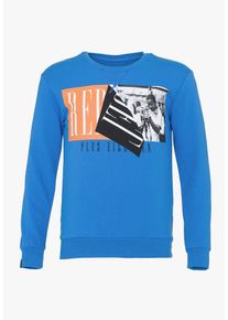 PLUS EIGHTEEN, Herren Sweatshirt, Blau