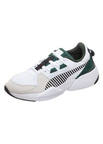 Puma, Damen Sneaker 'Zeta Suede', Dunkelgr&uuml;n / Schwarz / Wei&szlig; / Wollwei&szlig;