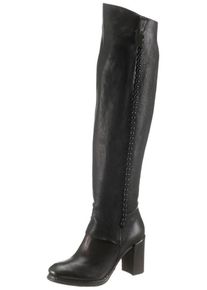 A.S.98, Damen Overkneestiefel, Schwarz