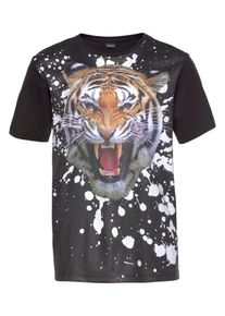 Arizona, T-Shirt 'Tiger', Hellbraun / Schwarz / Wei&szlig;
