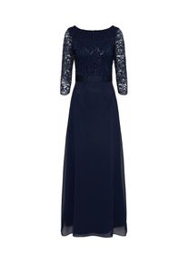 Swing, Damen Abendkleid mit Spitzentop, Marine