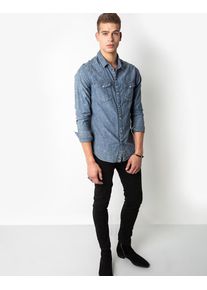 tigha, Herren Hemd 'Paule', Blue Denim