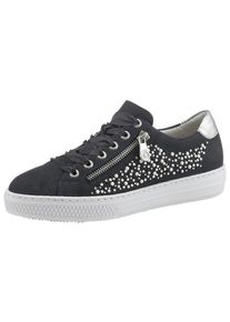 Rieker, Damen Sneaker, Nachtblau / Silber